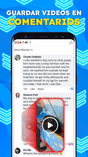Descargar Vídeos de Facebook Full HD 4K - SnapSave screenshot 1