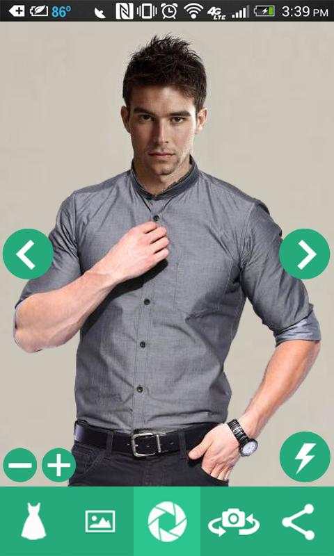 Man Shirt Photo Suit screenshot 3