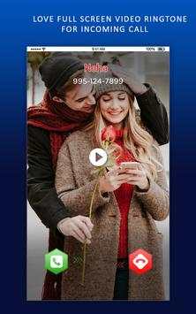 Love Full Screen Video Ringtone For Incoming Call screenshot 2