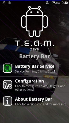 T.E.A.M. Battery Bar screenshot 1