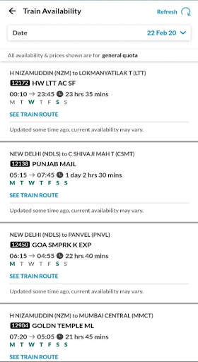 Live Train Status PNR status 2 تصوير الشاشة
