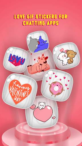Sticker Library: Colorful Stickers, Love Emoji GIF screenshot 4