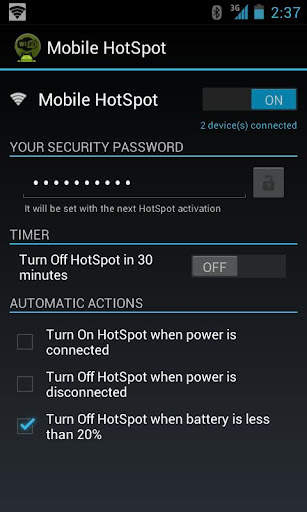 Mobile HotSpot screenshot 1