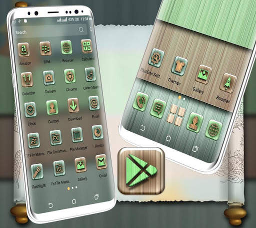 Colourful Wooden Launcher screenshot 4