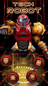 3D Iron Tech Robot Launcher Theme screenshot 1