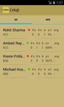 IPL 2014 Cricket app-Crik@ screenshot 6