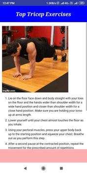 Tricep Exercise - Home & Gym Workout screenshot 8