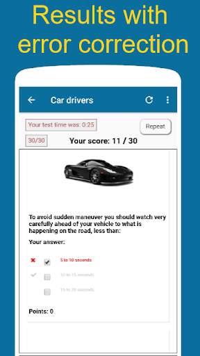 Practice driving test for CA screenshot 4