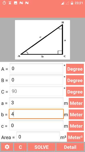 Right Angled Triangle Solver скриншот 2