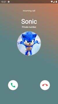 Call Prank for Sonic 1 تصوير الشاشة