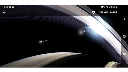 Planet Saturn Parallax 3D Live Wallpaper screenshot 10