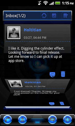 Go Launcher EX Black Mexdroid screenshot 7