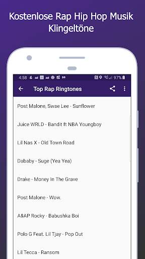 Best Rap Ringtones - Kostenlose Musik Klingeltöne screenshot 1