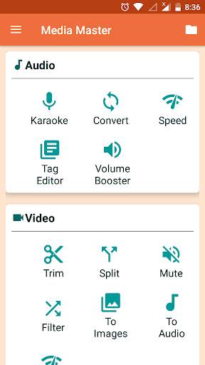 Media Master : Audio Video Converter and Editor. screenshot 1