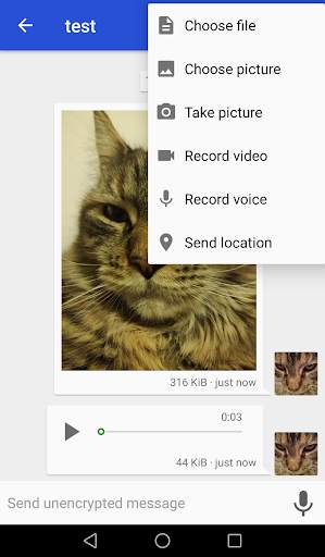 Onion Messenger is Chat anonymous with encryption screenshot 4