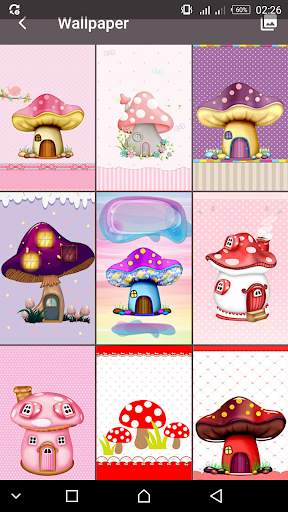 Cute Mushroom  password  LOCK SCREEN screenshot 1