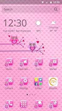 Love Owl Theme CM Launcher screenshot 2