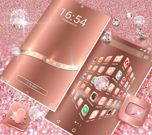 Rose Gold Launcher Theme screenshot 6