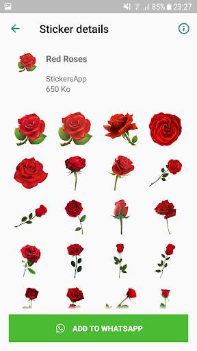 Roses Stickers For Whatsapp - WAStickerApps screenshot 2
