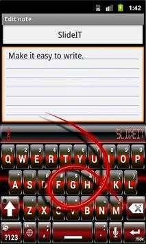 SlideIT Red Digital Skin screenshot 2