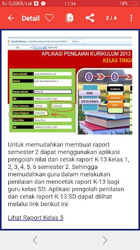 Raport SD Kurikulum 2013 Revisi 2019 screenshot 3