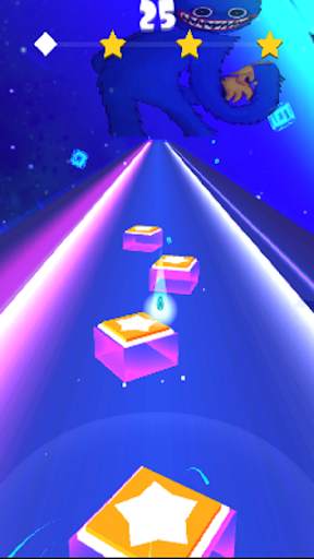 Huggy Wuggy Dancing Tiles hop screenshot 3