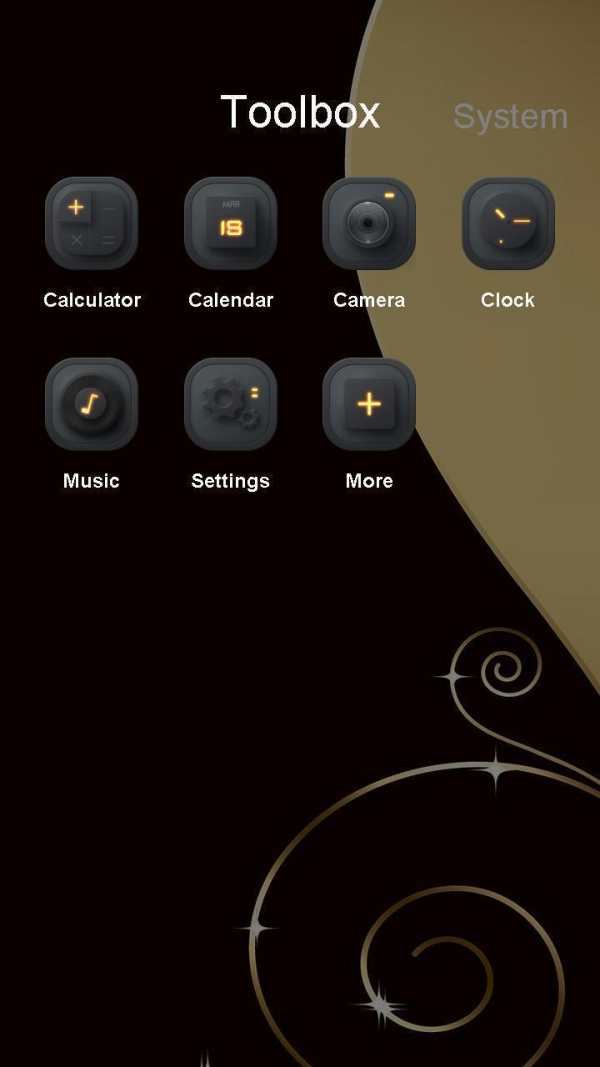 Black & Gold - Launcher Theme screenshot 3