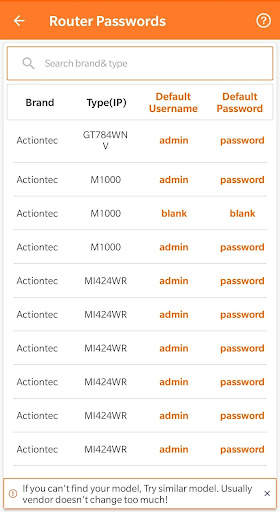 WiFi Router Passwords(No Ads) - WiFi Router Setup screenshot 2