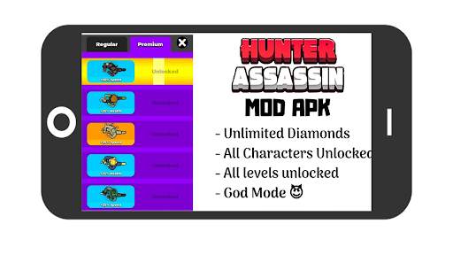 Hunter-Assassin Mod Menu: Free Unlimited Diamonds screenshot 1