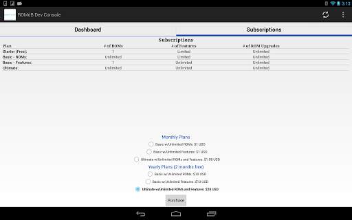 ROMDashboard Developer Console screenshot 4