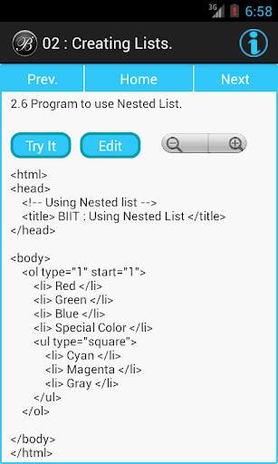 HTML Tutorial Programs screenshot 5