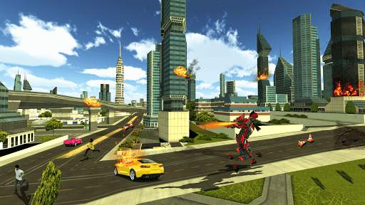 Future Flying Robot Real Car Transformation 3D screenshot 4