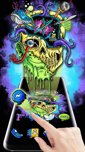 Hd Graffiti Skull Themes Live Wallpapers screenshot 1