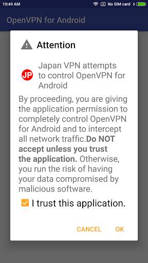 Japan VPN - Plugin for OpenVPN screenshot 3