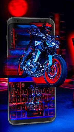 Motorcycle racer keyboard screenshot 1