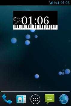Piano Clock Widget screenshot 1