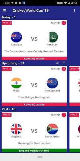 Cricket World Cup'19 screenshot 1