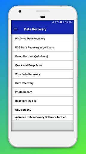 Mobile Phone Data Recovery Guide 2021 screenshot 1
