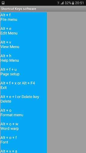 Software Shortcut Keys Best of Best screenshot 2