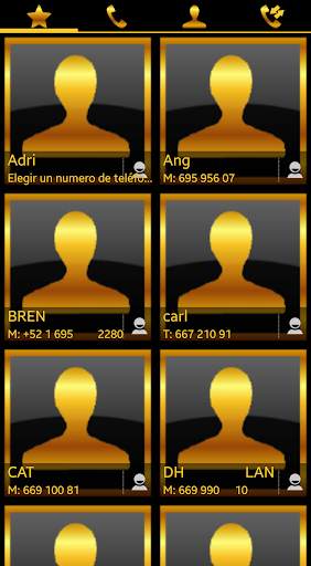 THEME SWIPE DIALER GOLD BLACK screenshot 4