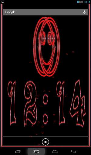 Clock Smile Live Wallpaper screenshot 2
