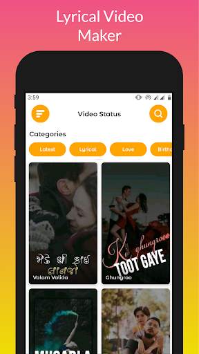 Wing : Video Status Maker screenshot 1