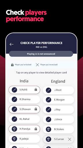 Perfect Lineup - Fantasy Cricket Team Prediction screenshot 11