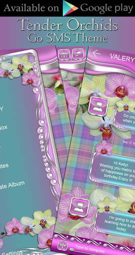 Tender Orchids 3D Next Launcher theme screenshot 5