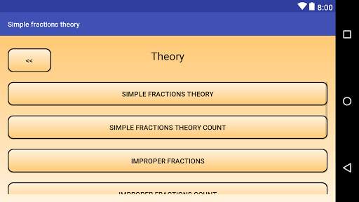Math. Theory of fractions screenshot 6