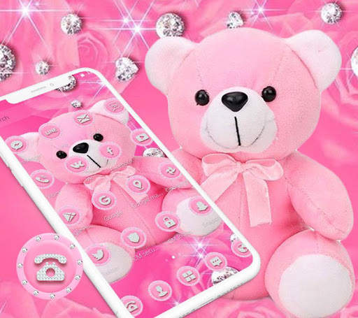 Pink Diamond Teddy Bear Theme screenshot 6