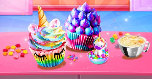 Cupcake Rainbow Maker! Unicorn Cone Cupcake screenshot 1