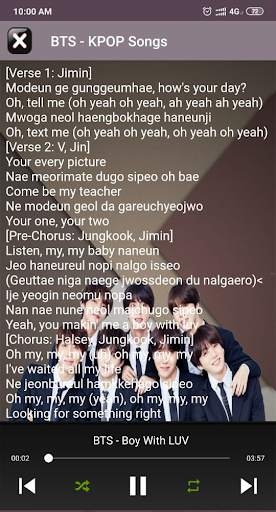 BTS Offline Song screenshot 2