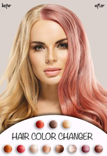 Hair Color Changer Photo Editor - Hair Salon screenshot 1