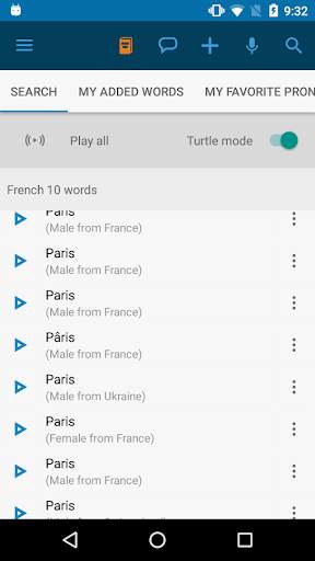 Forvo Pronunciation Guide screenshot 3